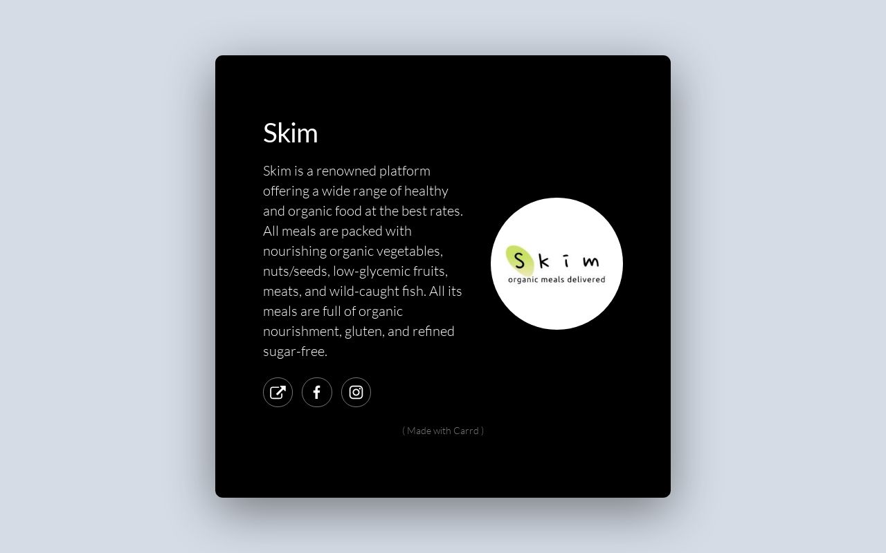 Carrd profile picture for @skim